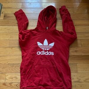Red Adidas Trefoil Sweatshirt - size small